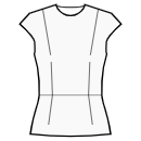 Top Sewing Patterns - Top with waist seam