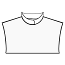Блузка Выкройки для шитья - Небольшой воротник-стойка с застежкой