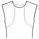 Блузка Выкройки для шитья - Рельефный шов полочки от горловины к боковому шву