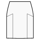 Vestido Patrones de costura - Falda recta con inserciones geométricas