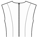 Dress Sewing Patterns - Back princess seam shoulder to waist