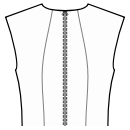 Платье Выкройки для шитья - Рельефные швы спинки от горловины до талии