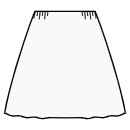 Dress Sewing Patterns - Skirt with gathers on the sides