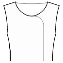 Top Sewing Patterns - Comfy wrap neckline with rounded corner
