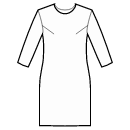 ドレス 縫製パターン - ストレートドレス