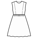 ドレス 縫製パターン - ギャザースカート