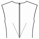 Vestido Patrones de costura - Pinzas traseras: centro del talle