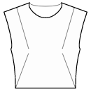 Kleid Schnittmuster - Abnäher an Schulter- und Taillenseite