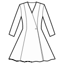 连衣裙 缝纫花样 - 无腰缝，半圆裙带拼接