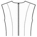 Платье Выкройки для шитья - Дизайн спинки: рельефные швы