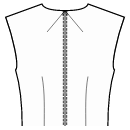 Dress Sewing Patterns - Back center neck and waist dart