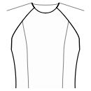 Платье Выкройки для шитья - Рельефные швы полочки: от плеча к талии