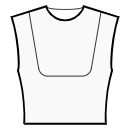 Kleid Schnittmuster - Passe: Schulter zur Mitte des Vorderteils