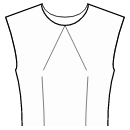 Блузка Выкройки для шитья - Вытачки в центр горловины и талию