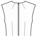 Top Sewing Patterns - Back mid neck and waist darts