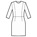 Kleid Schnittmuster - Kleid mit Taillennaht
