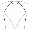 Robe Patrons de couture - Pinces devant: emmanchure / centre de la taille