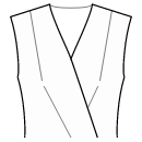Vestido Patrones de costura - Pinzas delanteras: hombro / centro del talle