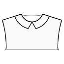 Top Patrones de costura - Collar Peter Pan con esquinas rectas