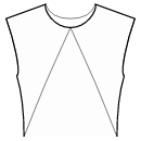 Vestido Patrones de costura - Corte princesa delanteras: centro del escote / costado del talle