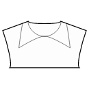 ドレス 縫製パターン - 翼の襟