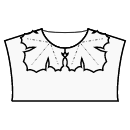 ジャンプスーツ 縫製パターン - カエデの葉の襟