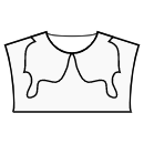 ドレス 縫製パターン - リバースバタフライカラー