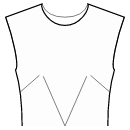 Kleid Schnittmuster - Abnäher an der Taillenmitte und Seitennaht