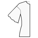 连衣裙 缝纫花样 - 带荷叶边的 1 件式翼袖
