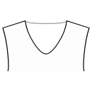 Блузка Выкройки для шитья - Скругленная V-горловина