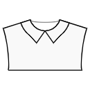 Top Patrones de costura - Collar Peter Pan con esquinas afiladas