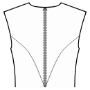 Dress Sewing Patterns - Back princess seam: armhole to waist center