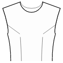 Front armhole and waist darts