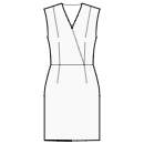 Dress Sewing Patterns - Dress with waist seam