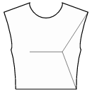 Kleid Schnittmuster - 3D asymmetrische Abnähung