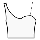 Jurk Naaipatronen - Hartvormige rand + 1-schouder halslijn