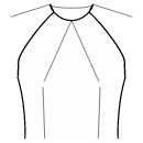 Dress Sewing Patterns - Front neck center and waist darts