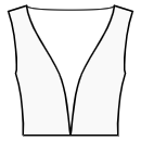 Блузка Выкройки для шитья - Горловина сердечком до талии
