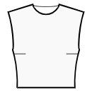 Kleid Schnittmuster - Alle vorderen Abnäher auf horizontalen Abnäher umgestellt