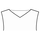 Блузка Выкройки для шитья - Горловина-лодочка V-образной формы