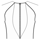 Top Sewing Patterns - Back princess seam: neck to center waist