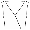 Dress Sewing Patterns - Bateau neckline low-cut V-wrap