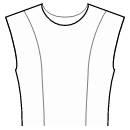 Блузка Выкройки для шитья - Дизайн полочки: рельефные швы