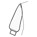 Vestito Cartamodelli - Manica lunga arricciata al polsino standard e al colmo