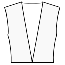 Kleid Schnittmuster - Kein Kragen für tiefen Ausschnitt