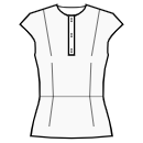 Top Sewing Patterns - Polo button placket