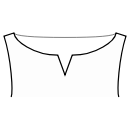 Блузка Выкройки для шитья - Горловина лодочка с вырезом