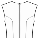 Блузка Выкройки для шитья - Рельефные швы спинки от проймы до талии