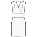 Kleid Schnittmuster - Kleid mit Einsatz an hoher Taille