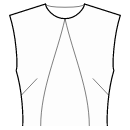 Vestido Patrones de costura - Inserción desde la cintura hasta el centro del cuello